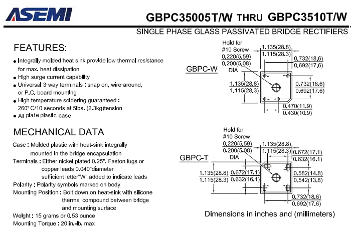 ASEMI品牌GBPC3506中文資料