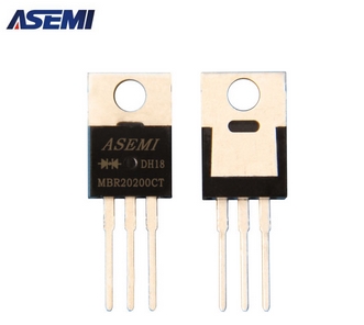 肖特基二極管MBR20200CT，ASEMI品牌